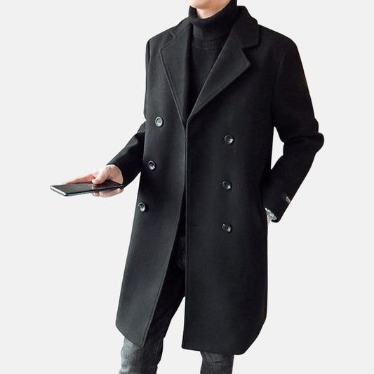 Manteau long en laine pour homme YML