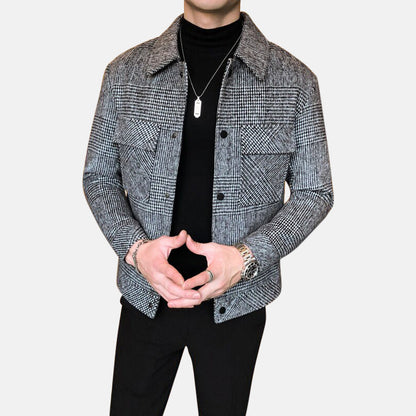 Manteau à motif patchwork pour homme YML