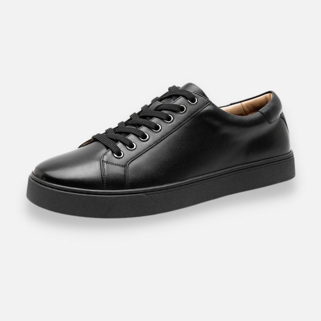 Chaussures noires en cuir véritable YML