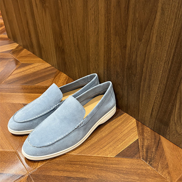 Suede genuine leather elegant loafers