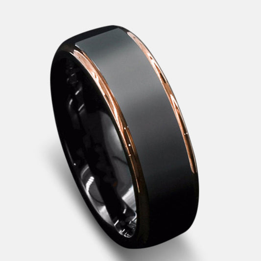 Bague élégante en acier inoxydable pour homme YML