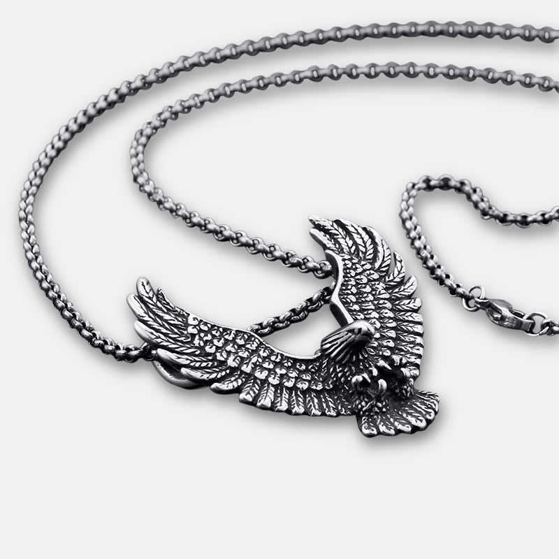 Collier pendentif aigle en acier inoxydable YML