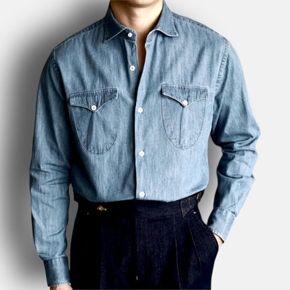 Office premium denim shirt