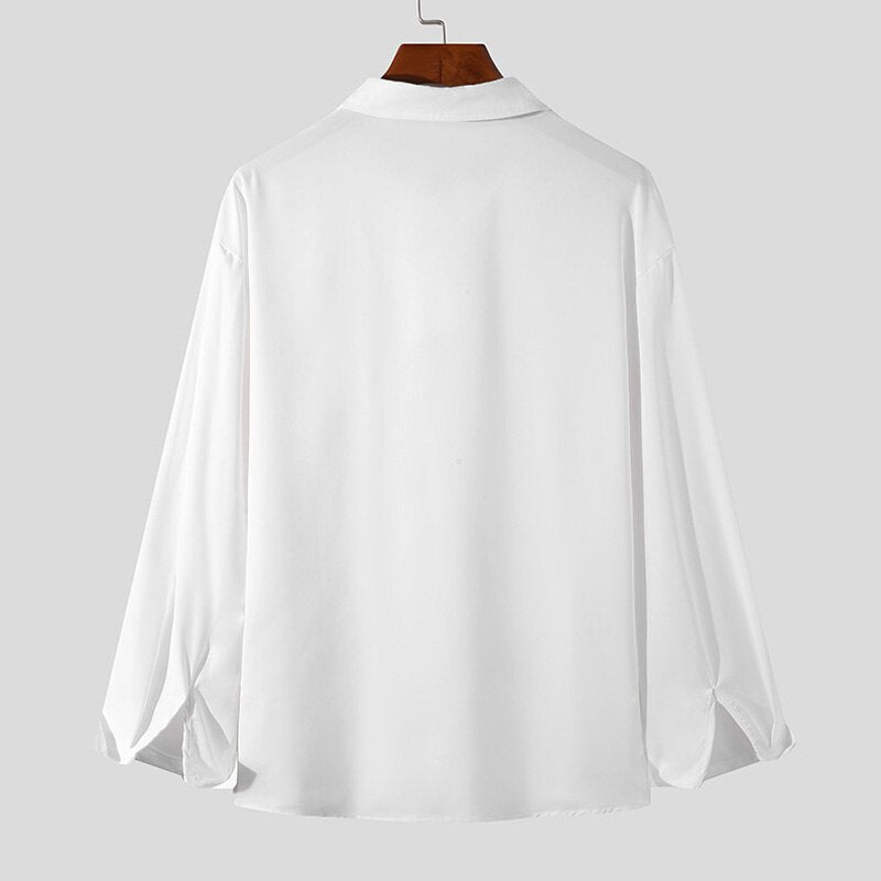 Korean Loose Fit Long-Sleeve Shirt