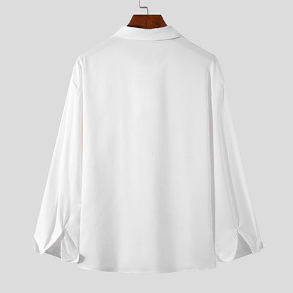 Korean Loose Fit Long-Sleeve Shirt