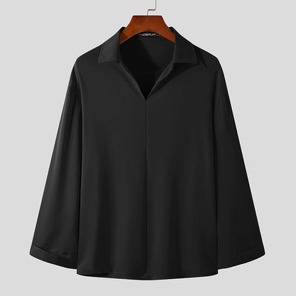 Korean Loose Fit Long-Sleeve Shirt