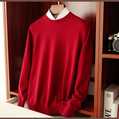 Antonios Wool Winter V-Neck Sweater Men