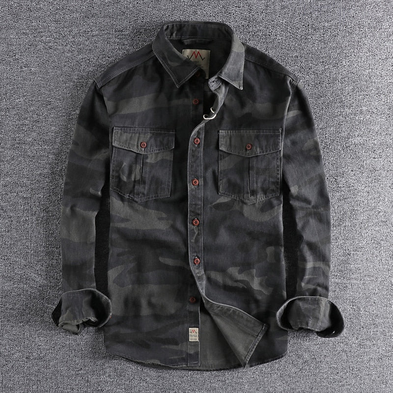 Chemise cargo pour homme