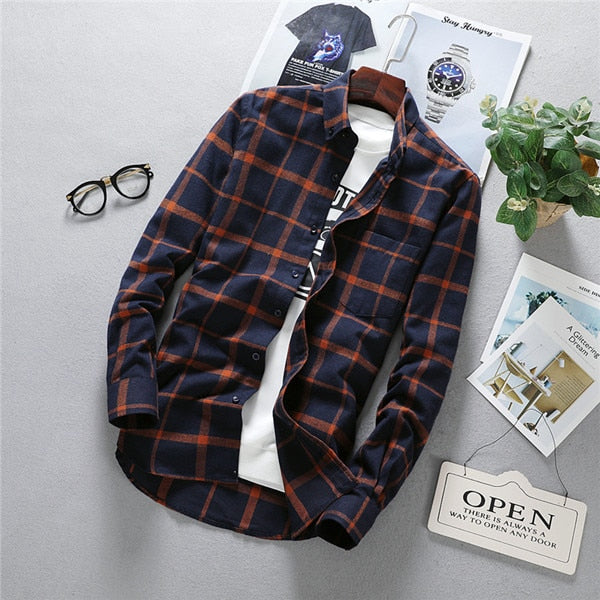 Chemise Oxford à manches longues pour hommes YML