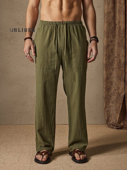 Casual Cotton Linen Style Pants