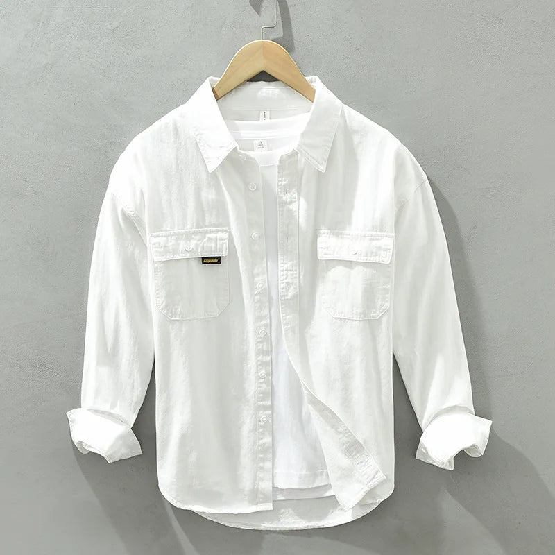 Pure cotton casual spring shirt