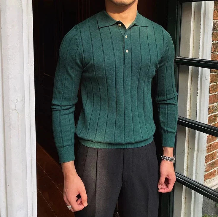 Oxford polo sweater