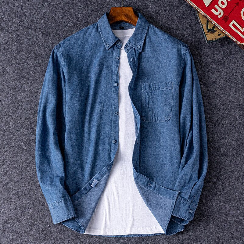 Business Casual Denim Shirt