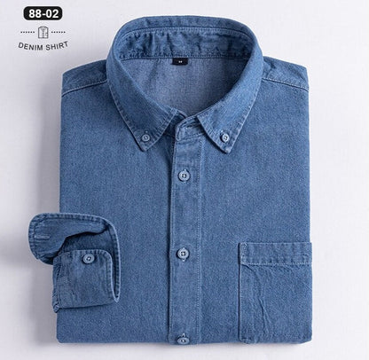 Business Casual Denim Shirt