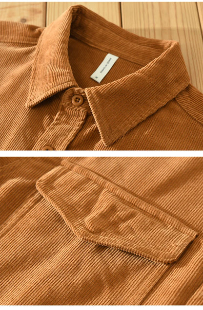 Cotton corduroy spring shirt