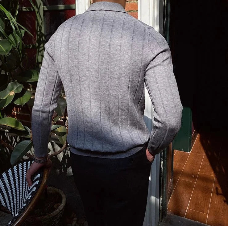 Oxford polo sweater