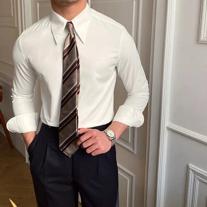 Business collar long sleeve shirt