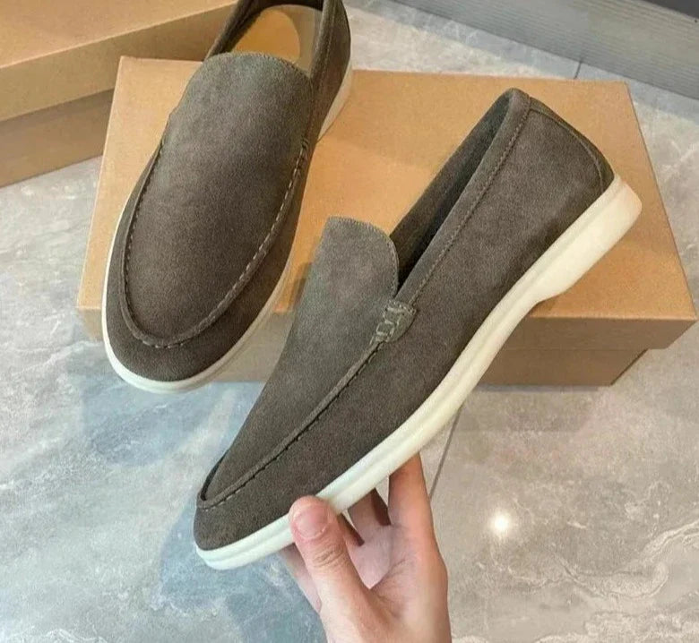 Suede elegant loafers