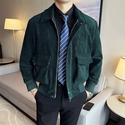 Corduroy casual jacket