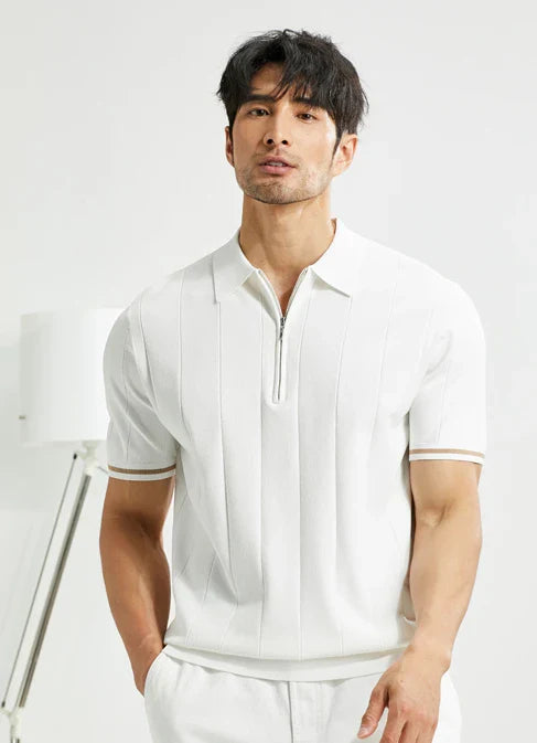 Turn-down collar smart casual t-shirt