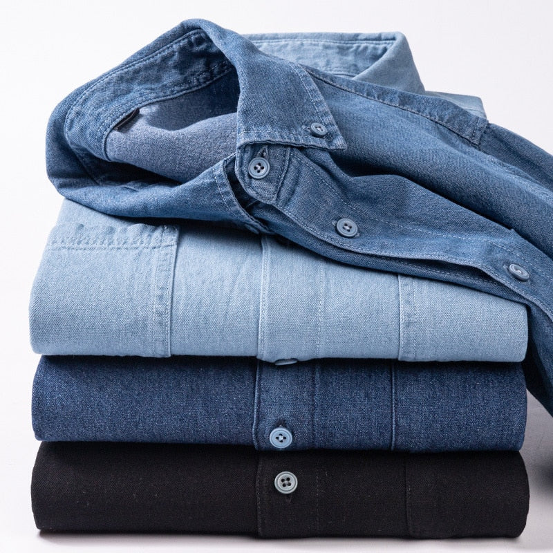 Business Casual Denim Shirt