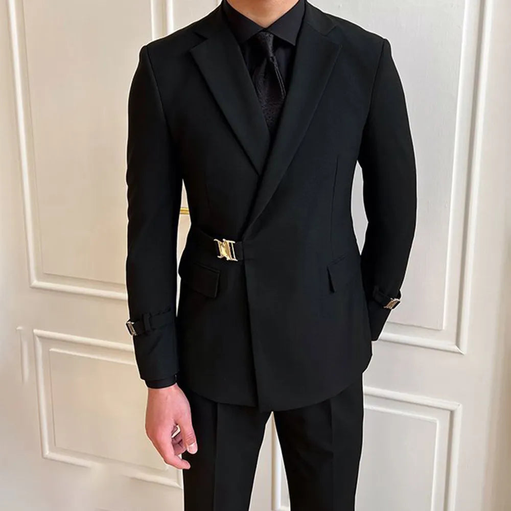 BLACK gentleman suit