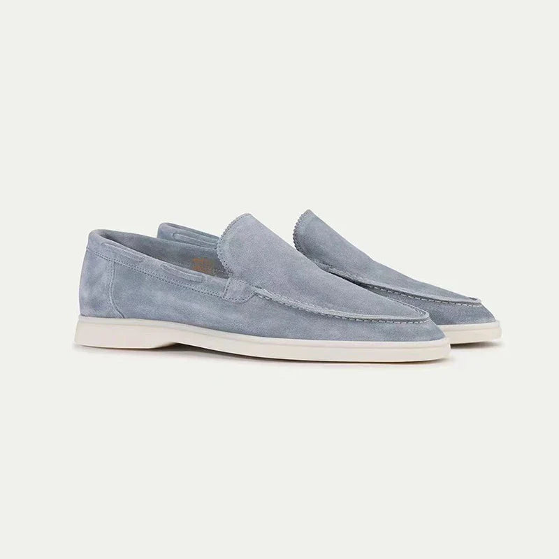 Casual slip-on suede loafers