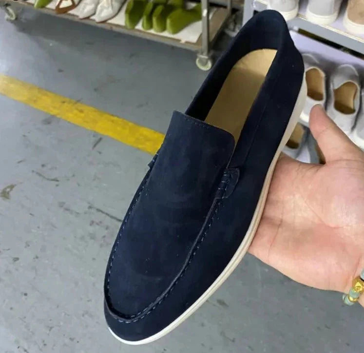 Suede elegant loafers