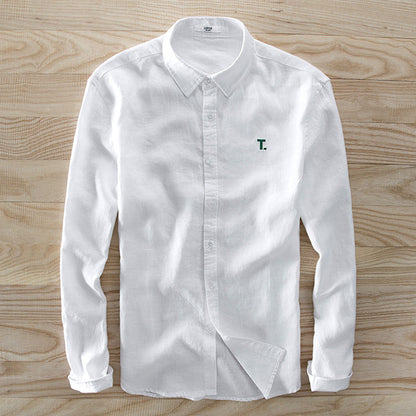 Chemise à manches longues en coton YML