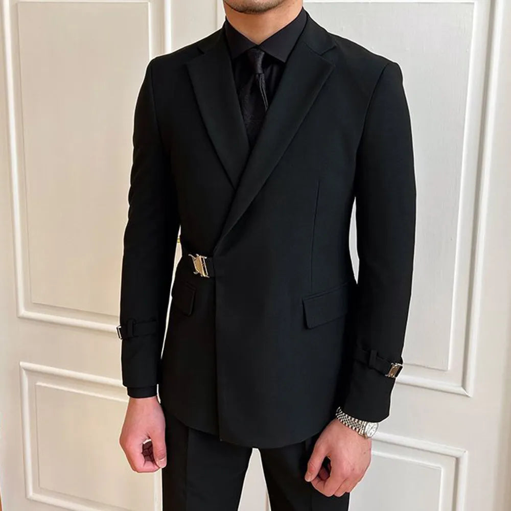 BLACK gentleman suit