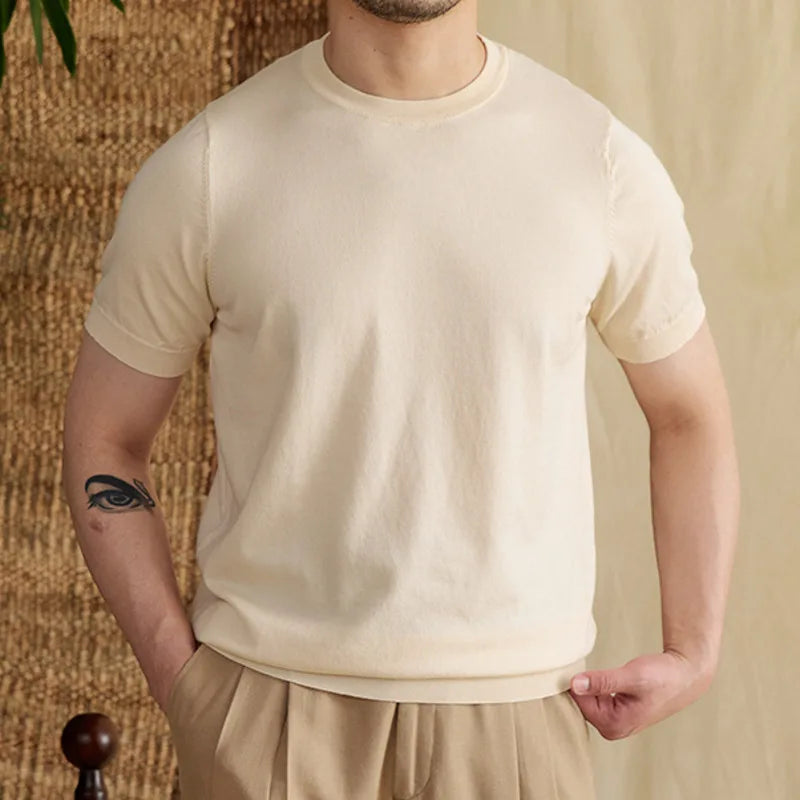 Luxury o-neck collar summer t-shirt