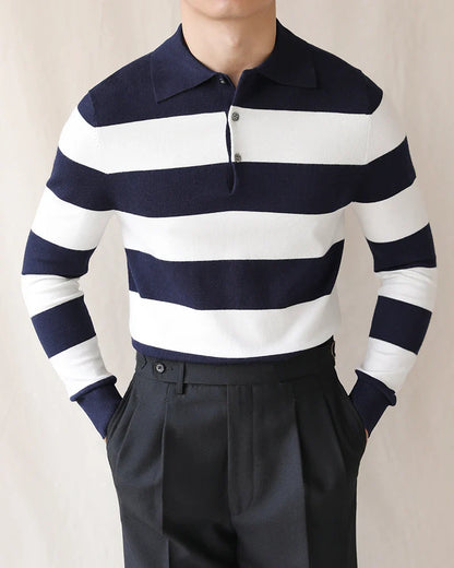 Oxford striped sweater