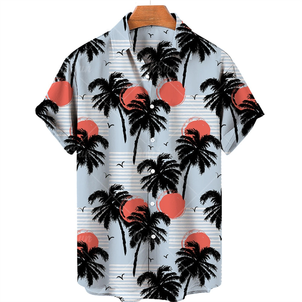 AntoniosClothing Hawaiian Summer Short-Sleeve Shirt