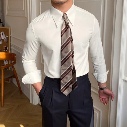 Business collar long sleeve shirt