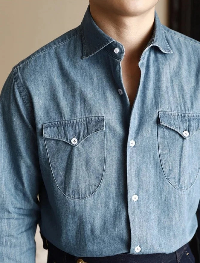 Office premium denim shirt