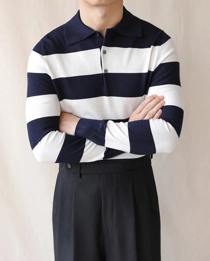 Oxford striped sweater