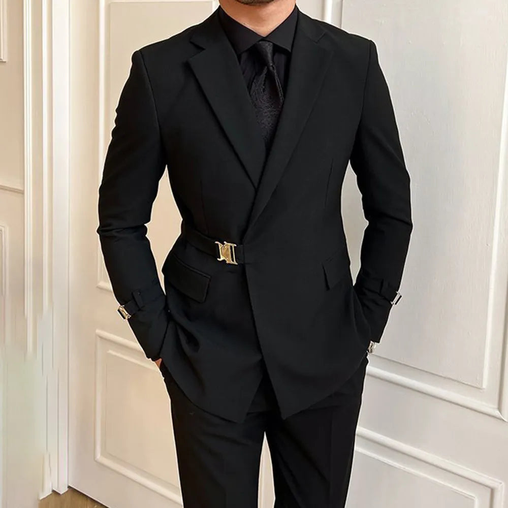 BLACK gentleman suit