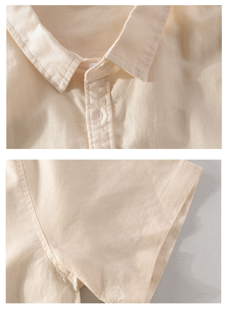 Antonios Short-sleeve Linen Shirt