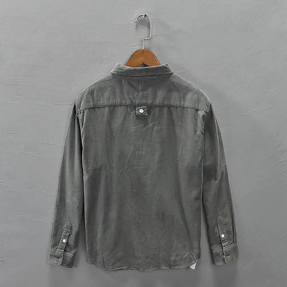 Corduroy cargo spring shirt