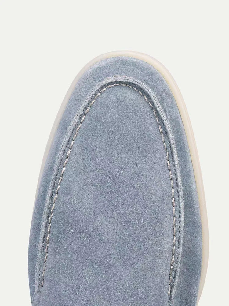 Casual slip-on suede loafers