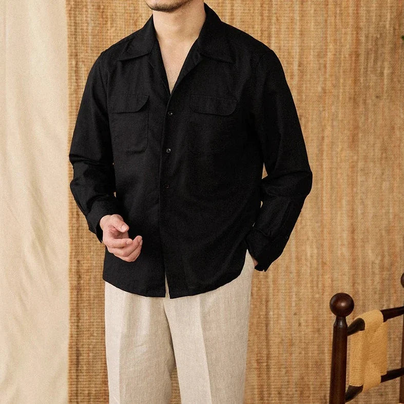 Relaxed fit summer long sleeve shirt