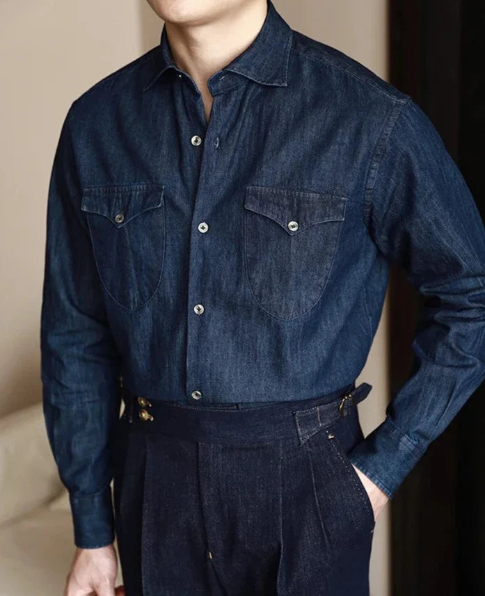 Office premium denim shirt