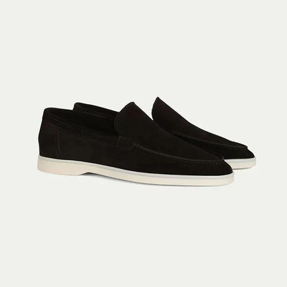 Casual slip-on suede loafers