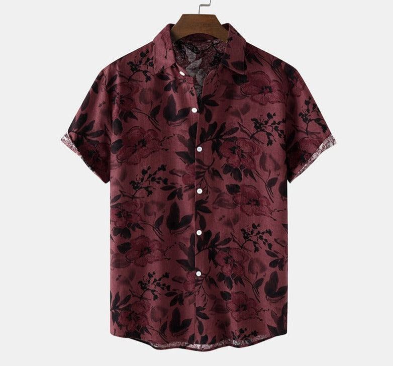 Chemise hawaïenne fleurie  YML pour hommes