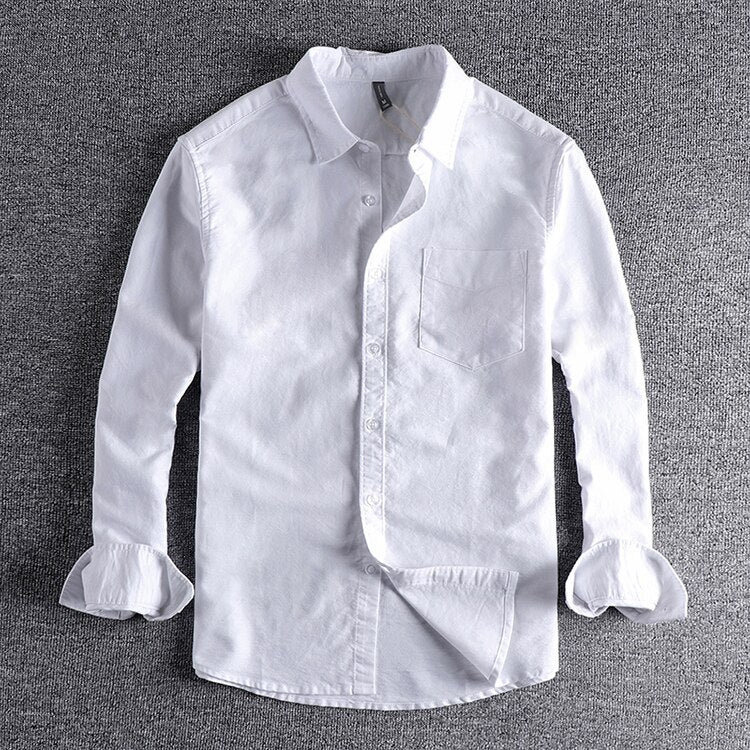 Chemise à manches longues en coton de qualité supérieure YML