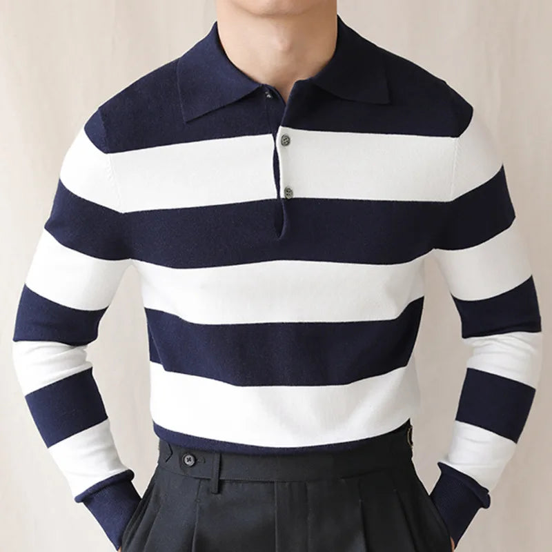 Oxford striped sweater