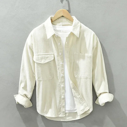 Cotton corduroy spring shirt