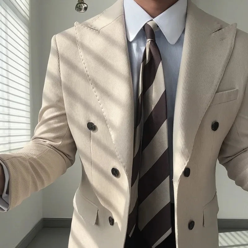 blazer de costume croisé YML