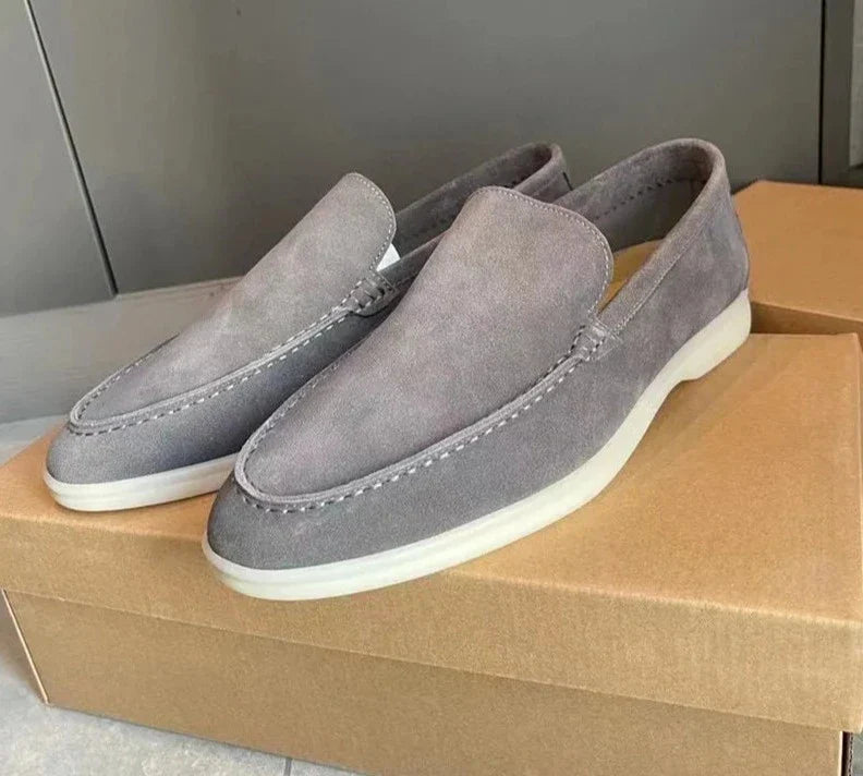 Suede elegant loafers