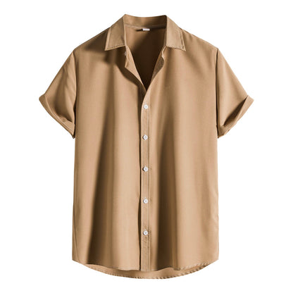 Antonios Summer Short Sleeve Solid Shirt